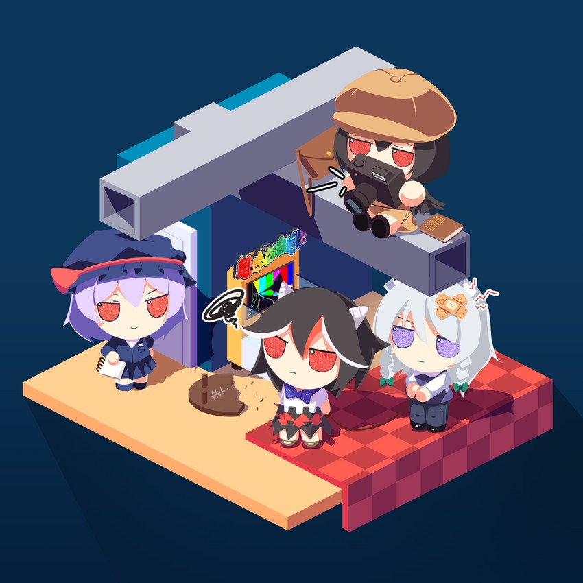 remilia scarlet, izayoi sakuya, shameimaru aya, and kijin seija (touhou and 3 more) drawn by farrel_kb