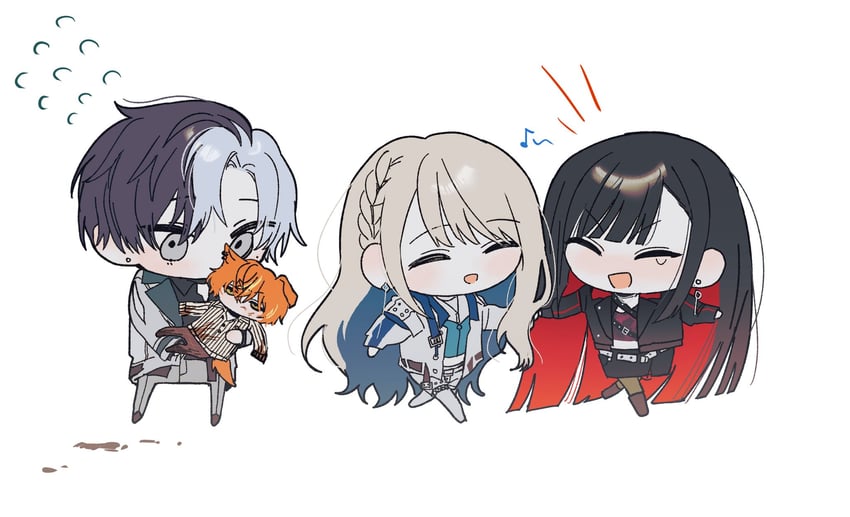 shinonome akito, shiraishi an, aoyagi touya, and azusawa kohane (project sekai) drawn by goguma_wagamja