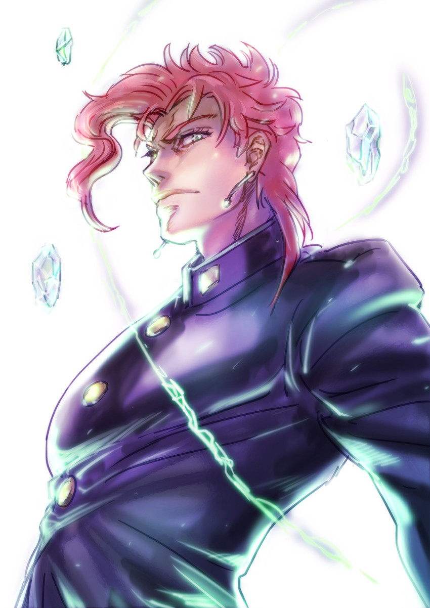 kakyoin noriaki (jojo no kimyou na bouken and 1 more) drawn by sasamaru_(sasamaru)