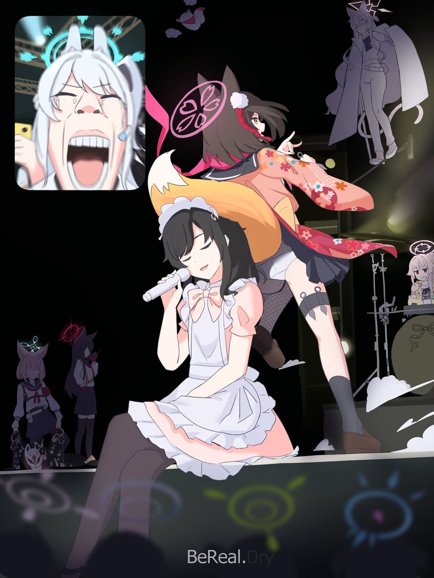 sensei, hanako, noa, miyako, nonomi, and 7 more (blue archive and 2 more) drawn by myuf
