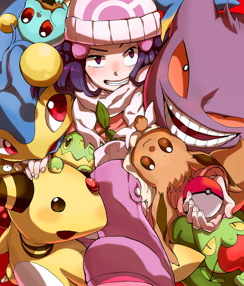 dawn, eevee, gengar, squirtle, treecko, and 4 more (pokemon and 2 more) drawn by moreslowdown
