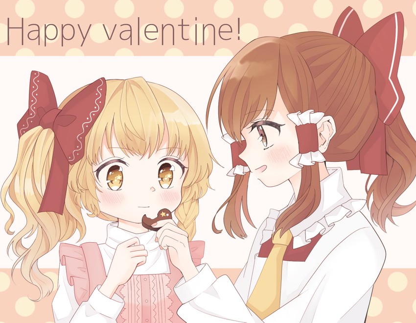 hakurei reimu and kirisame marisa (touhou) drawn by hase_tsumugi
