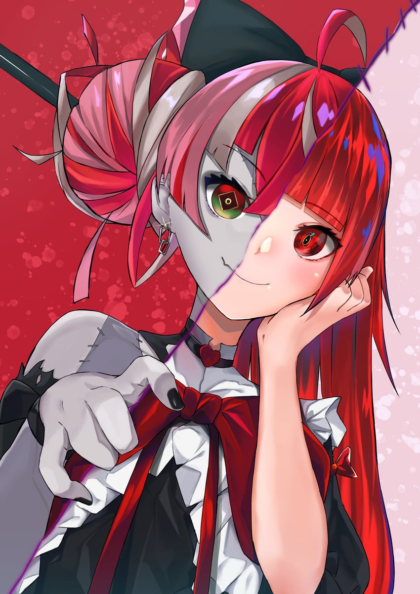 kureiji ollie and olivia (hololive and 1 more) drawn by chankuro