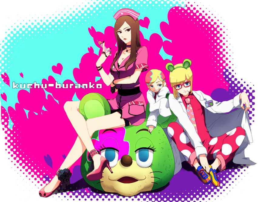 irabu ichirou and mayumi (kuuchuu buranko) drawn by ane_am