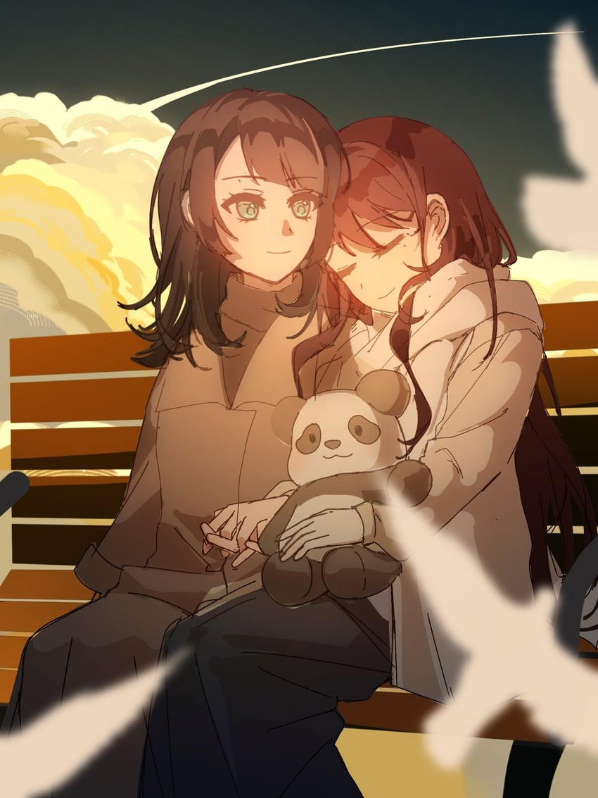 shiina taki and yahata umiri (bang dream! and 1 more) drawn by minon_(momoiminon0420)