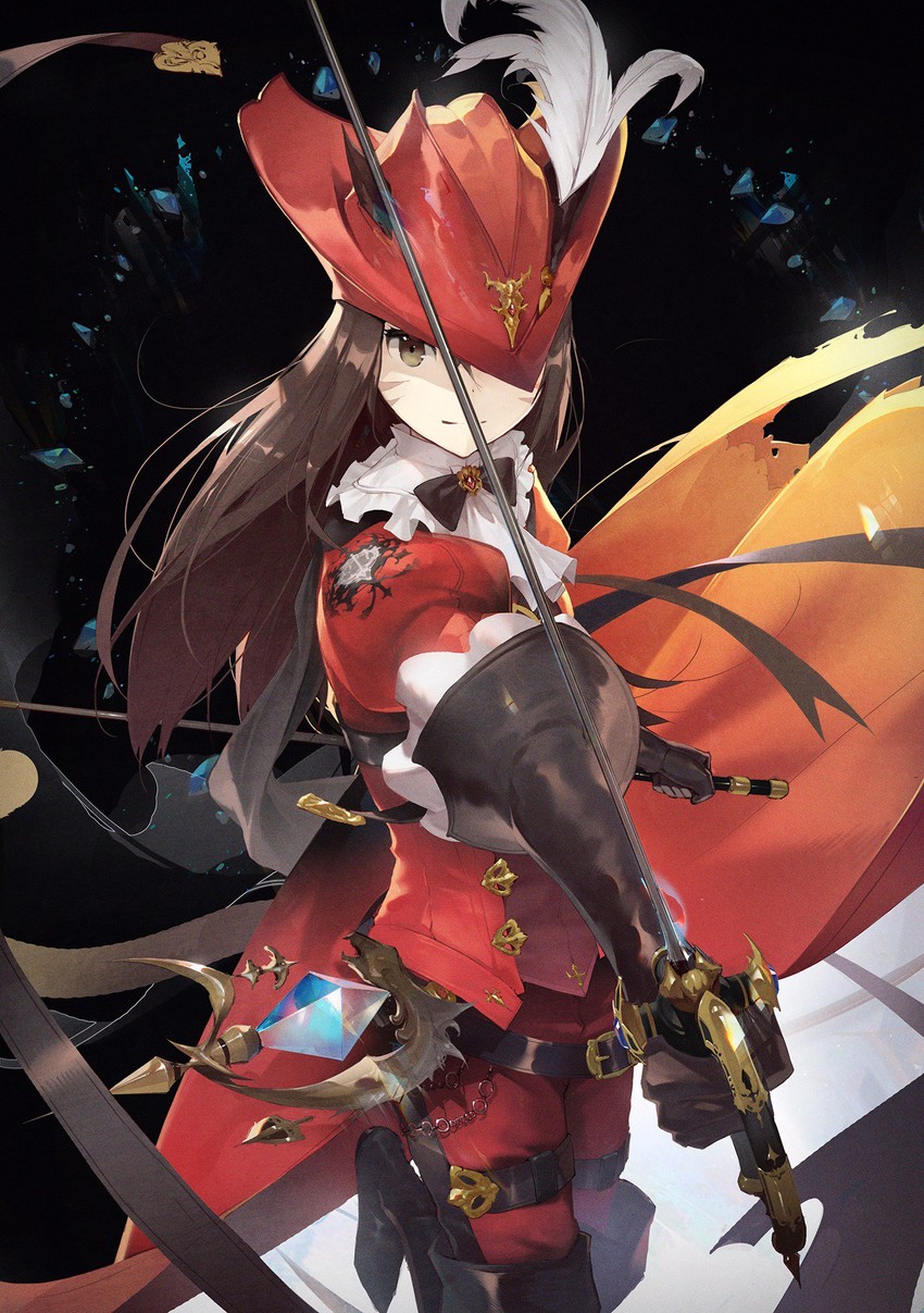 warrior of light and red mage (final fantasy and 1 more) drawn by kieed