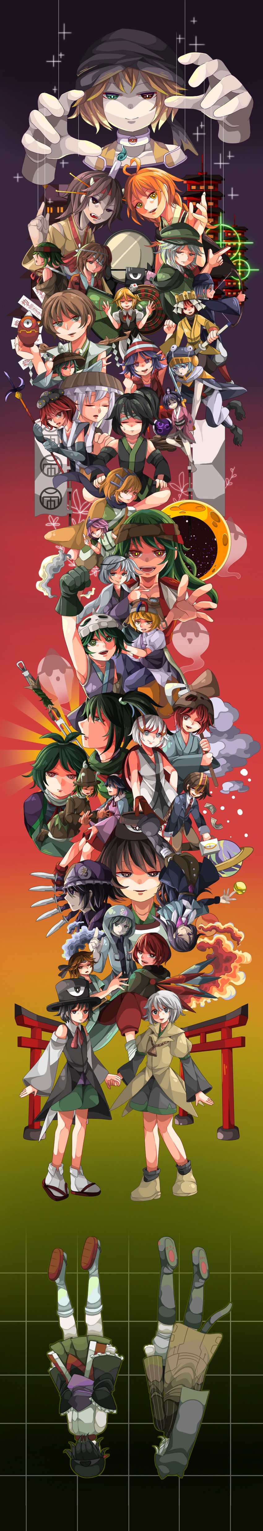 enraku tsubakura, houlen yabusame, senri tsurubami, shitodo kuroji, zuifeng tenkai, and 37 more (len'en and 4 more) drawn by 1jumangoku