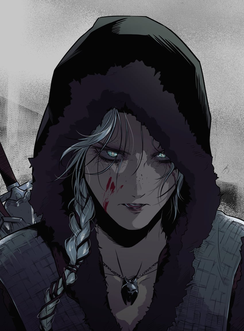 ciri (the witcher and 1 more) drawn by dong_2_dong