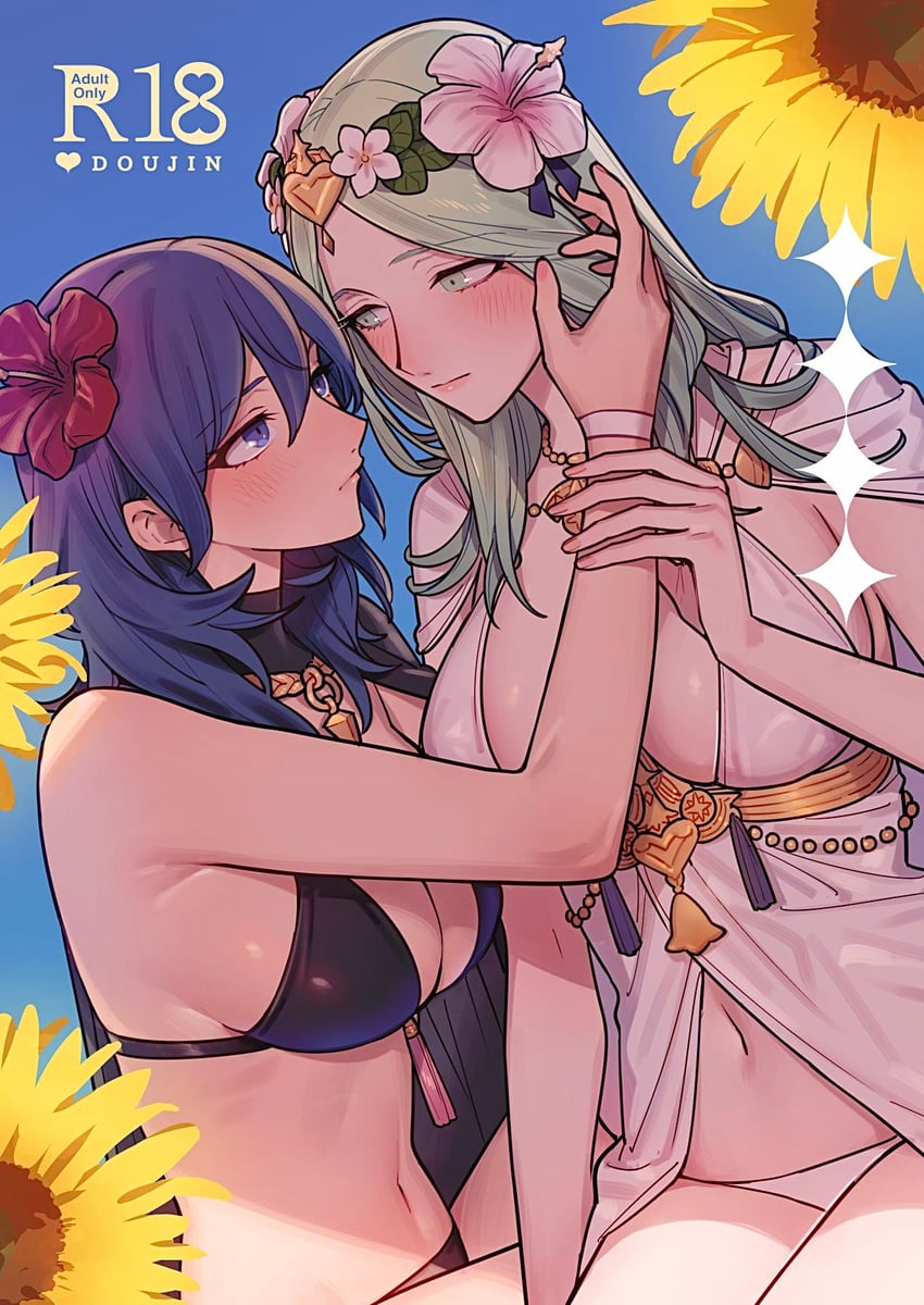 female byleth and rhea (fire emblem and 2 more) drawn by ikarin