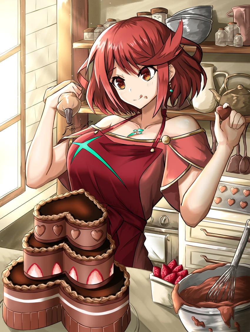 pyra (xenoblade chronicles and 2 more) drawn by fgsketch