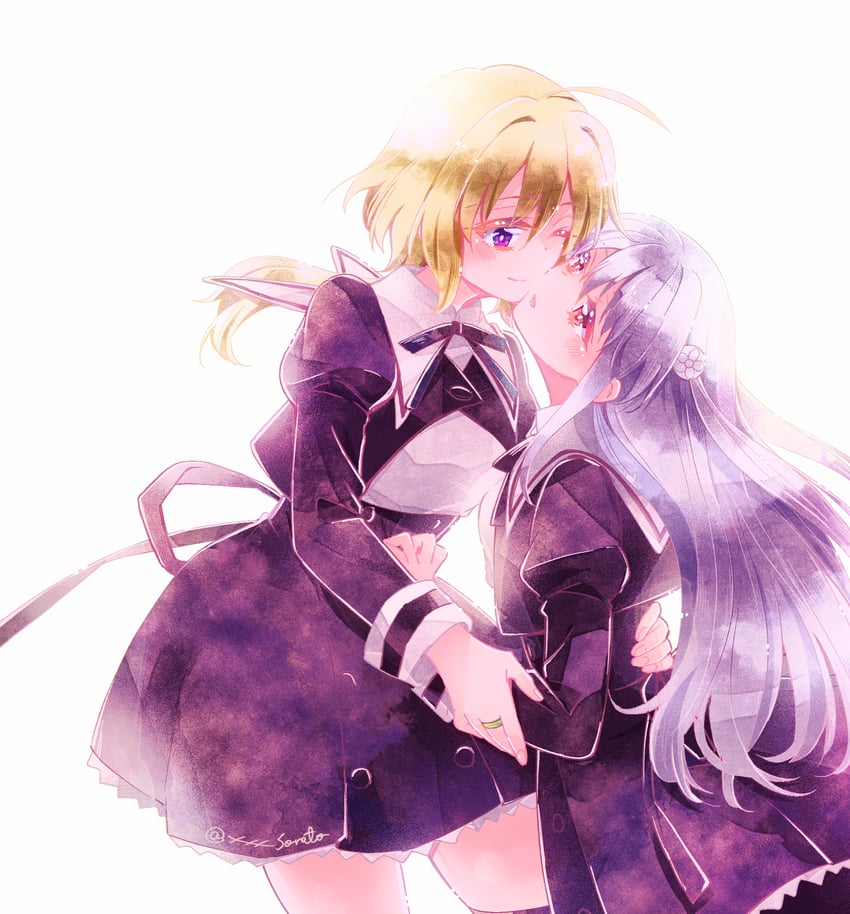egawa kusumi and amano soraha (assault lily) drawn by sorato_(astllatte)