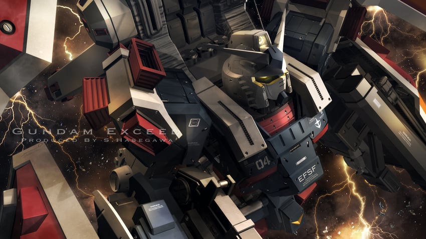 full armor gundam (gundam and 1 more) drawn by s.hasegawa