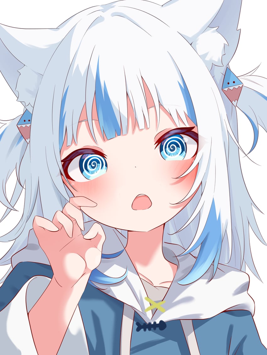 gawr gura (hololive and 1 more) drawn by ryu160303