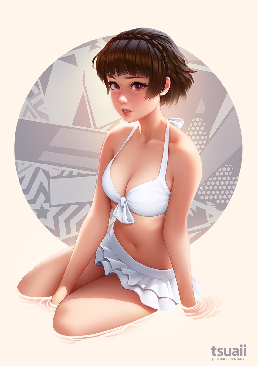 niijima makoto (persona and 1 more) drawn by tsuaii