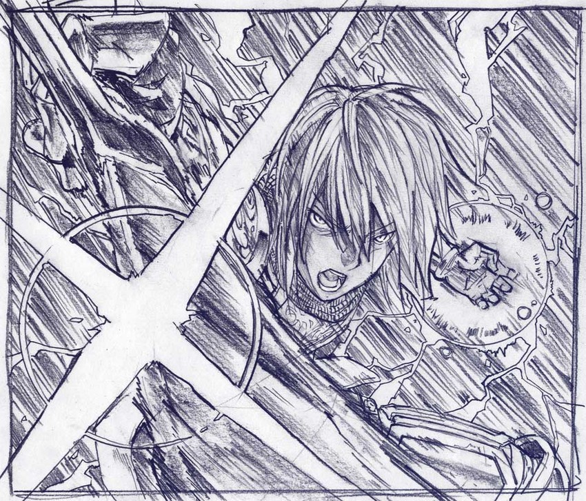 paladin and buront (touhou and 3 more) drawn by sakino_shingetsu