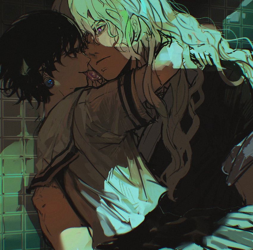 chrollo lucilfer and silva zoldyck (hunter x hunter) drawn by mizu1202001