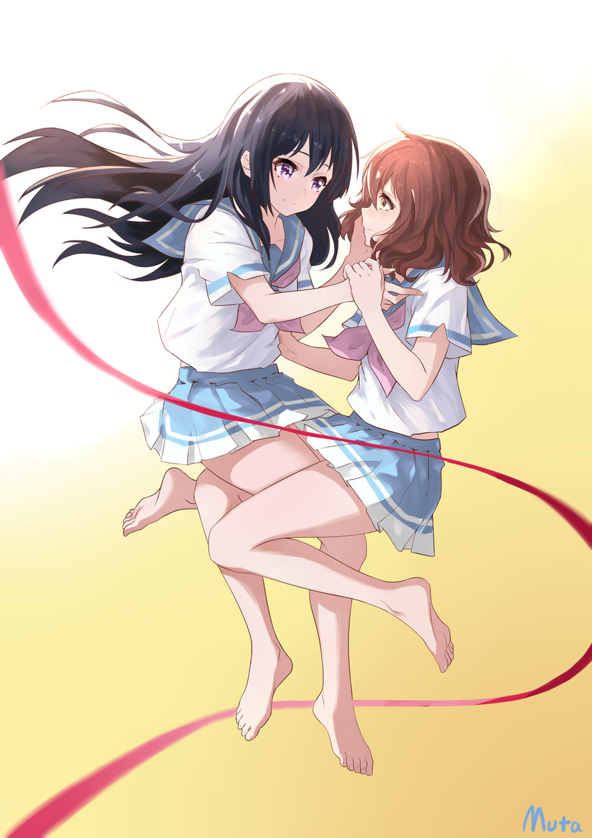 oumae kumiko and kousaka reina (hibike! euphonium) drawn by muta_(csw)