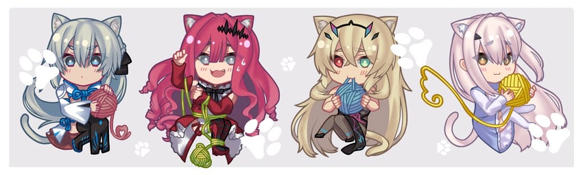 baobhan sith, morgan le fay, melusine, and barghest (fate and 1 more) drawn by akio_(akio1124)