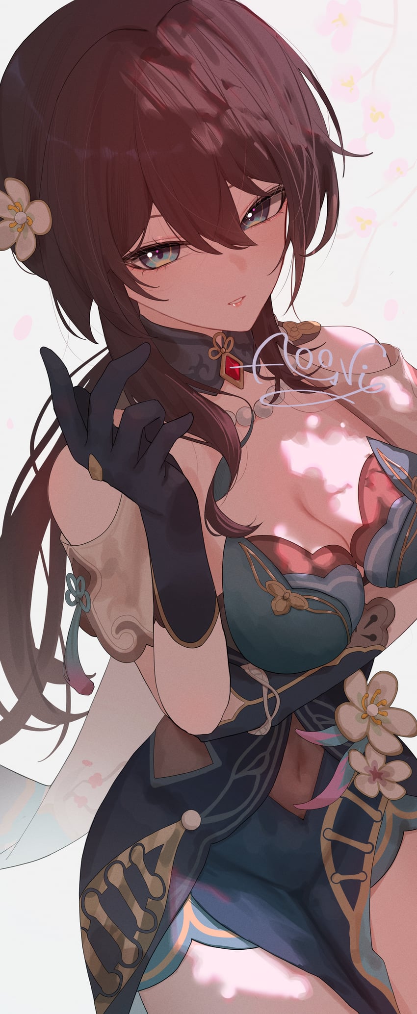 ruan mei (honkai and 1 more) drawn by aooni_09