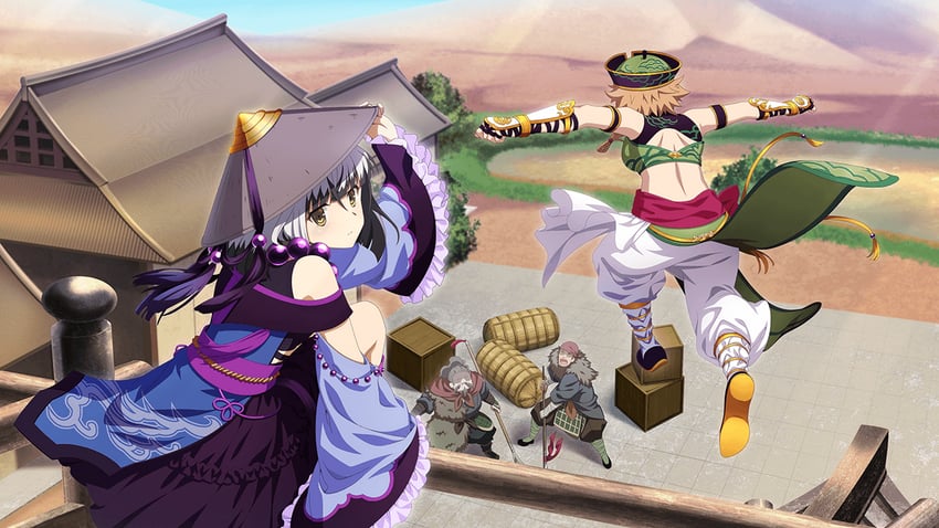 zhu bajie, sha wujing, satsuki yomi, and shidou maki (toji no miko and 2 more)