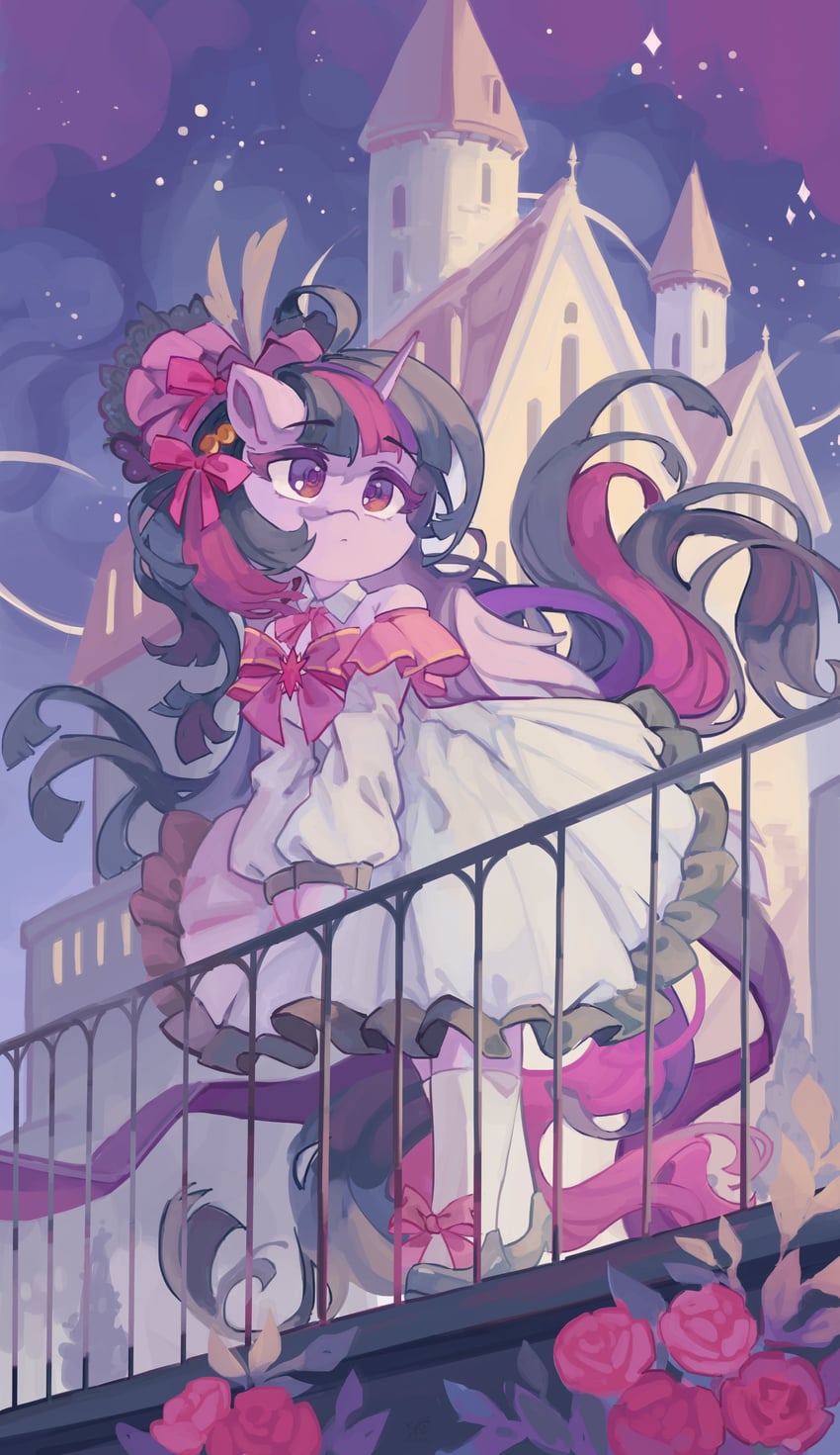 twilight sparkle (my little pony and 1 more) drawn by saxopi