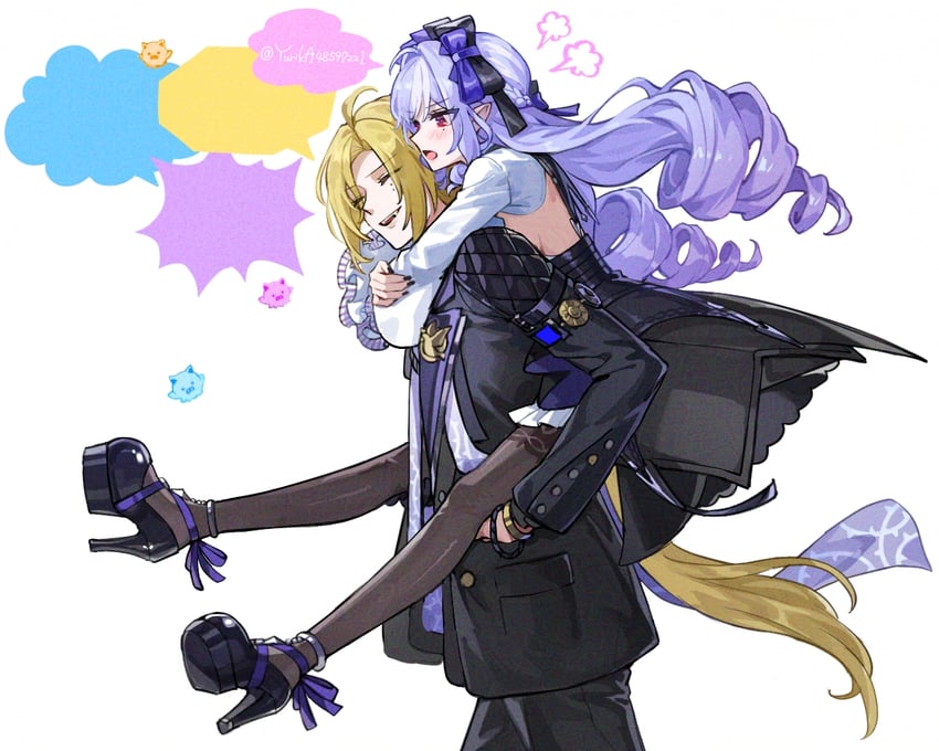 vivian banshee and hugo vlad (zenless zone zero) drawn by yurika48597221