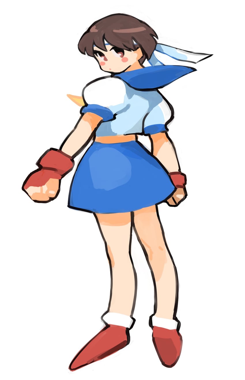 kasugano sakura (street fighter and 1 more) drawn by gan2