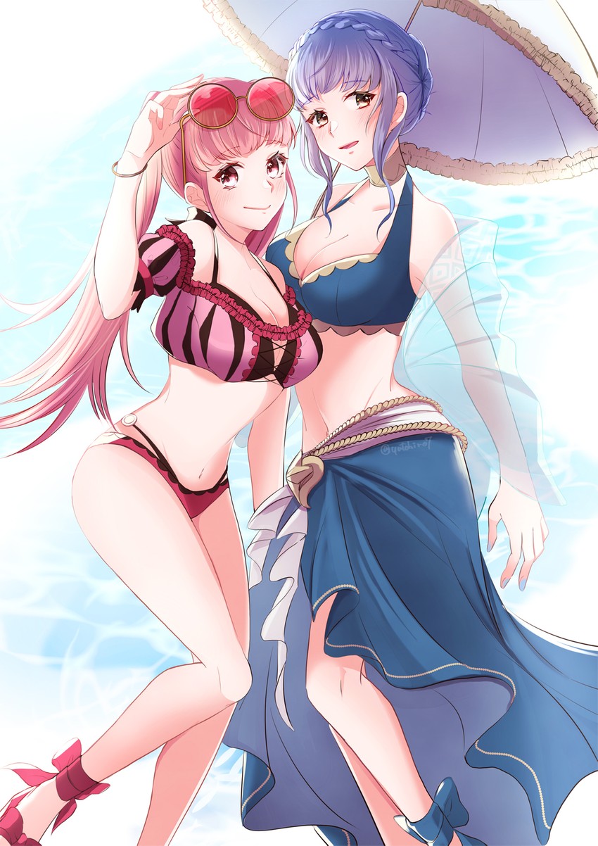 hilda valentine goneril and marianne von edmund (fire emblem and 2 more) drawn by yutohiroya