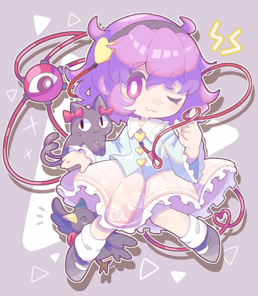 komeiji satori, kaenbyou rin, and reiuji utsuho (touhou) drawn by ikururu