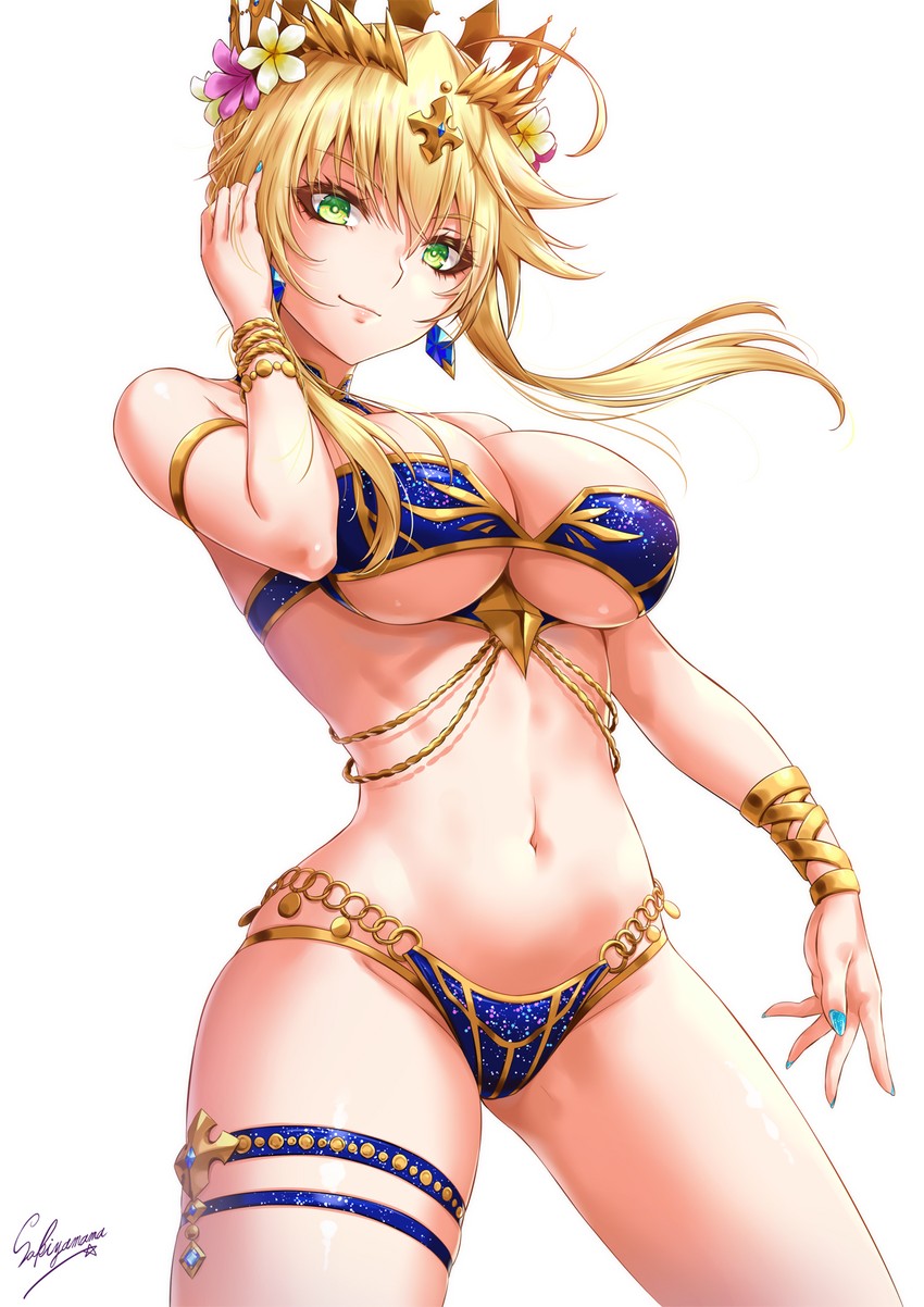artoria pendragon and lion king (fate and 1 more) drawn by sakiyamama