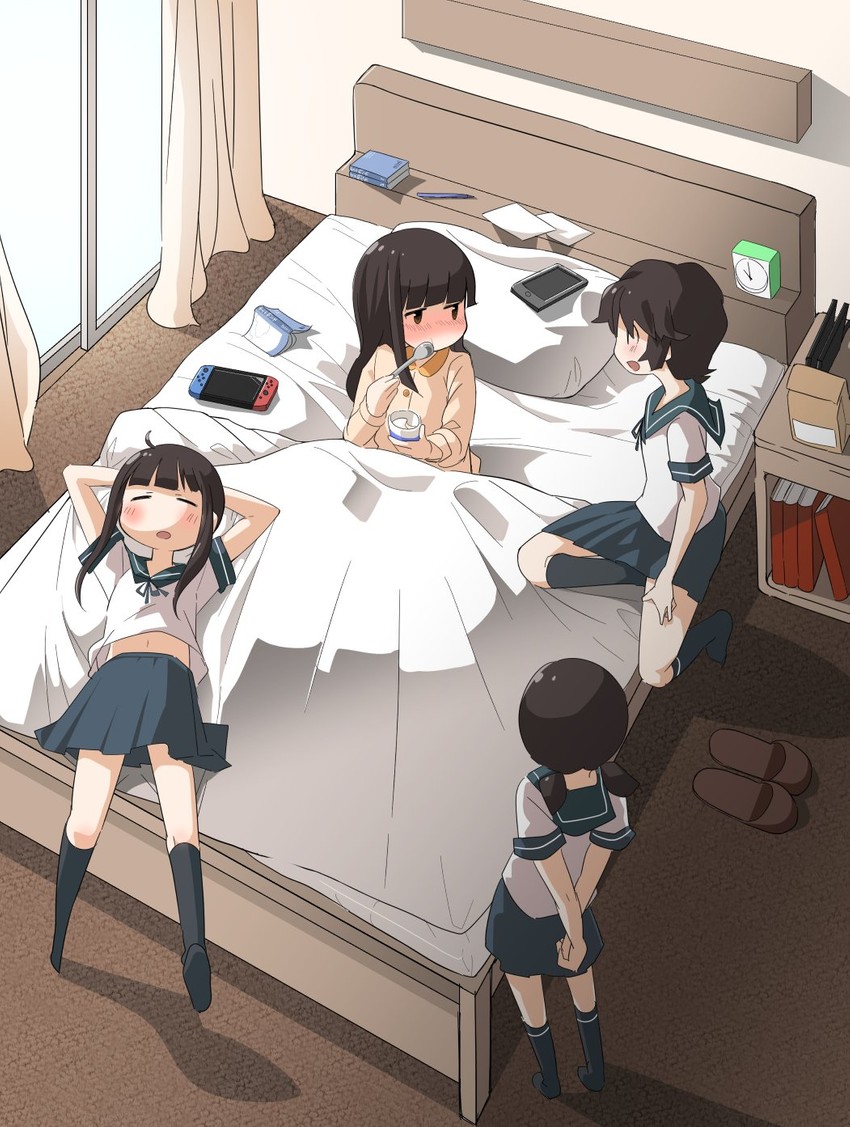 fubuki, hatsuyuki, miyuki, and shirayuki (kantai collection) drawn by koharuko_(khrkhrk)