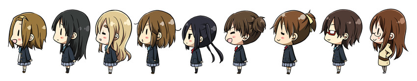 akiyama mio, nakano azusa, hirasawa yui, tainaka ritsu, kotobuki tsumugi, and 4 more (k-on!) drawn by ragho_no_erika