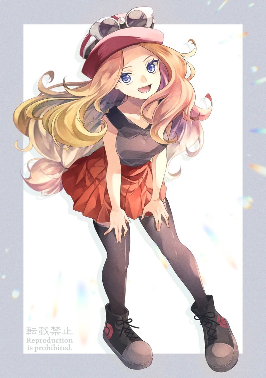 serena (pokemon and 1 more) drawn by yomogi_(black-elf)