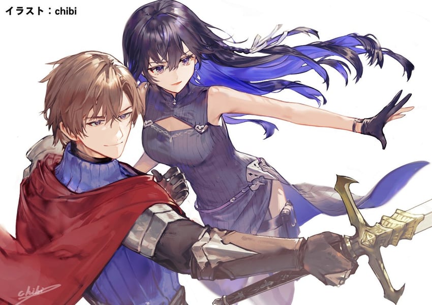 tinasha and oscar (unnamed memory) drawn by chibi_(shimon)