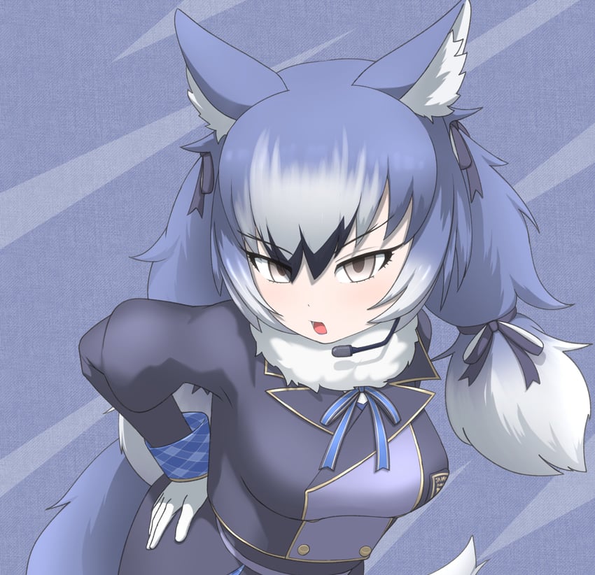 dire wolf (kemono friends and 1 more) drawn by rest_in_muni