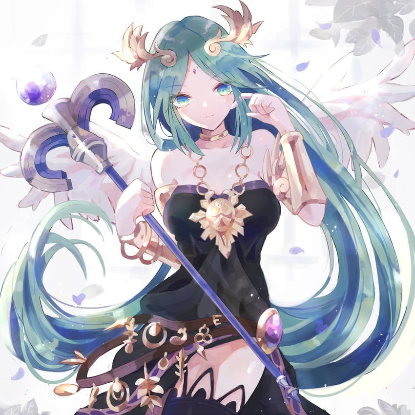 palutena (super smash bros. and 2 more) drawn by ayametoru