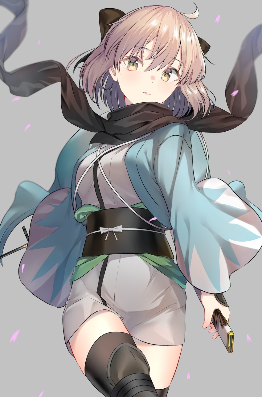 okita souji (fate and 2 more) drawn by jun_(aousa0328)
