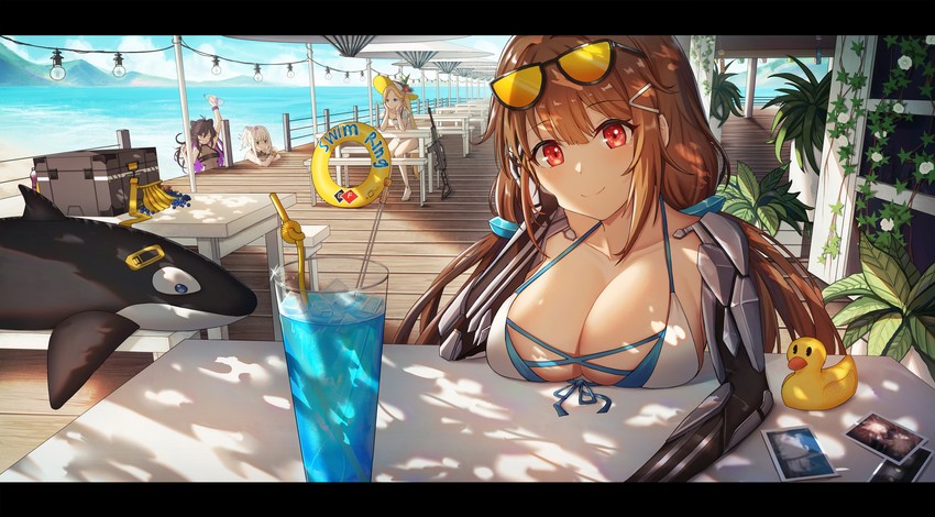 js 9, kac-pdw, pp-19, and ak 5 (girls' frontline) drawn by aer7o