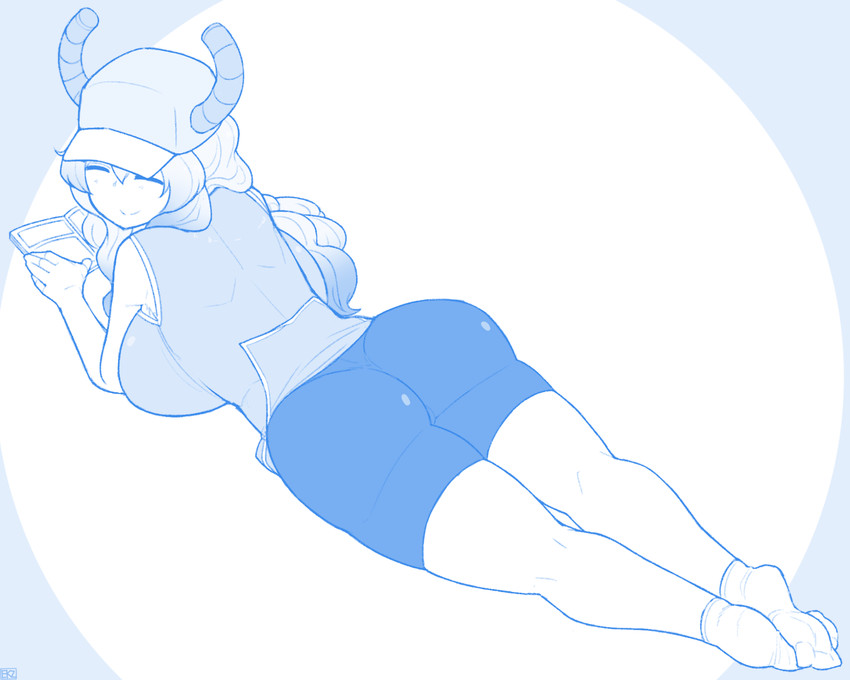 lucoa (kobayashi-san chi no maidragon) drawn by ekz_(robotekz)