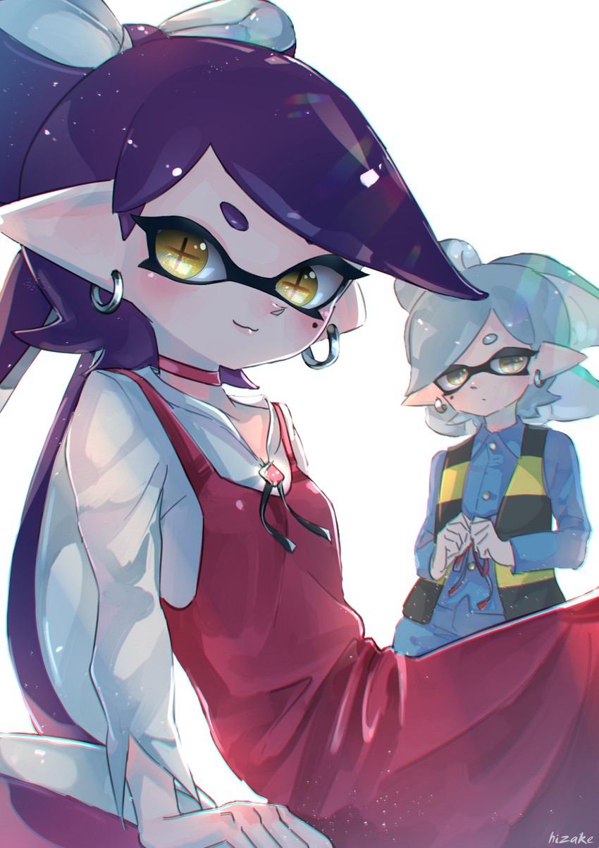 callie, marie, nekomusume, and kitarou (splatoon and 2 more) drawn by kashu_(hizake)