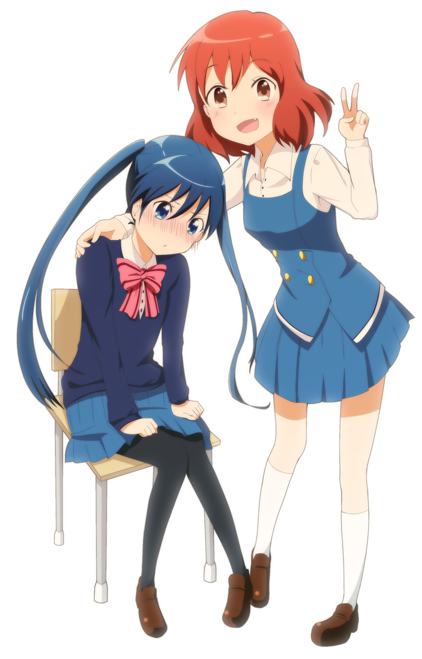 komichi aya and inokuma youko (kin-iro mosaic) drawn by oonuki_aoi