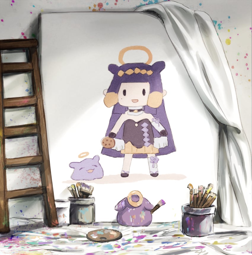 ninomae ina'nis and takodachi (hololive and 1 more) drawn by yuuyu_(777)