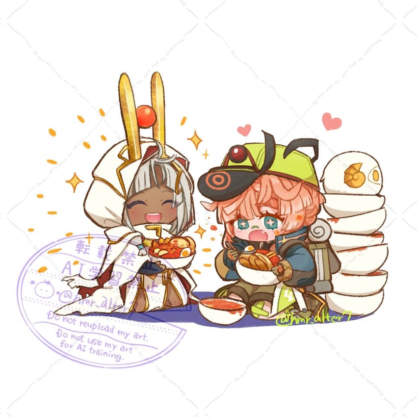 van gogh, apollo, and tutankhamun (fate and 1 more) drawn by hmr_alter7