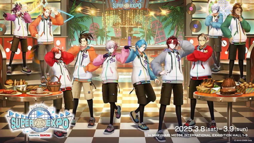 gavis bettel, machina x flayon, regis altare, axel syrios, banzoin hakka, and 5 more (holostars and 1 more)
