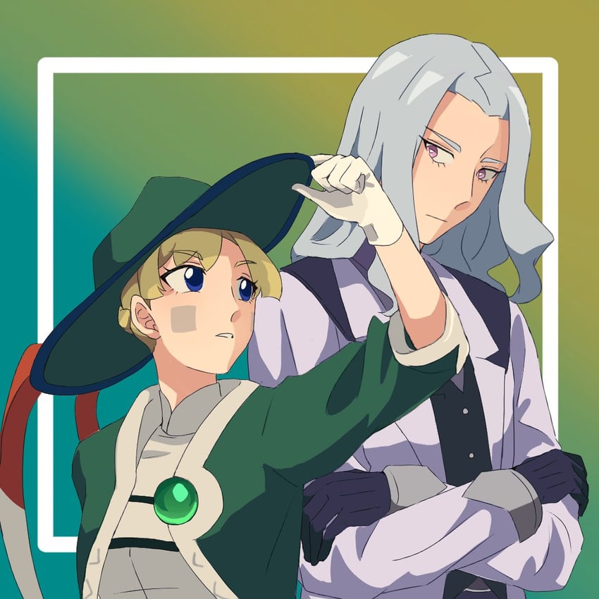 gibeon and rystal (pokemon and 1 more) drawn by queengfggg
