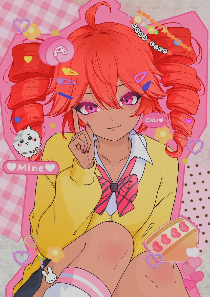 kasane teto (utau and 2 more) drawn by moontae