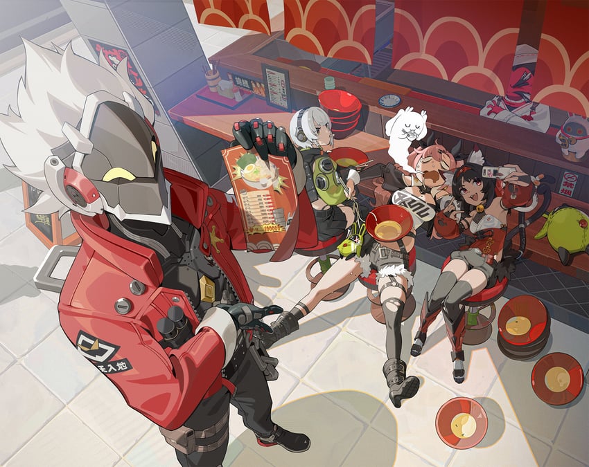 nicole demara, anby demara, nekomiya mana, and billy kid (zenless zone zero)