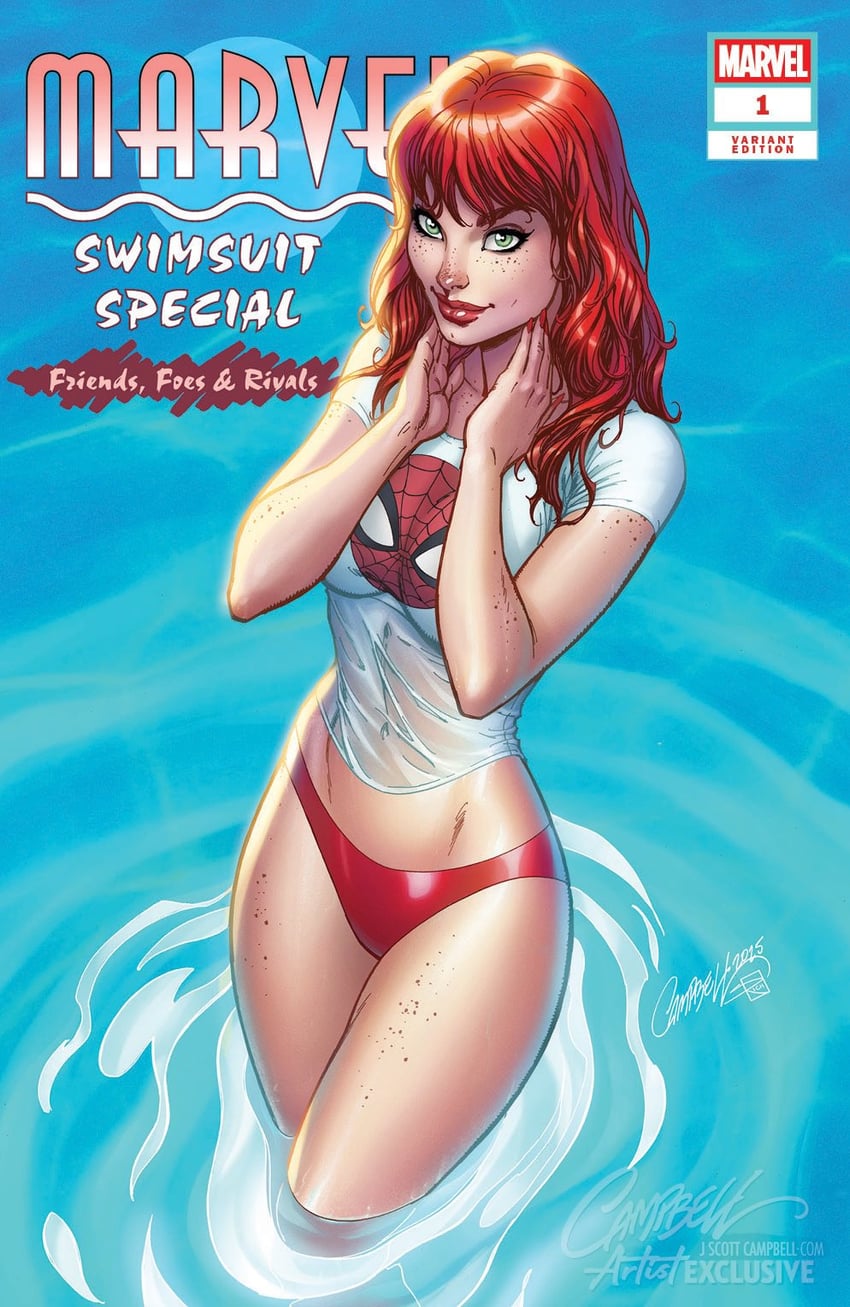 mary jane watson (marvel and 1 more) drawn by j._scott_campbell and sabine_rich