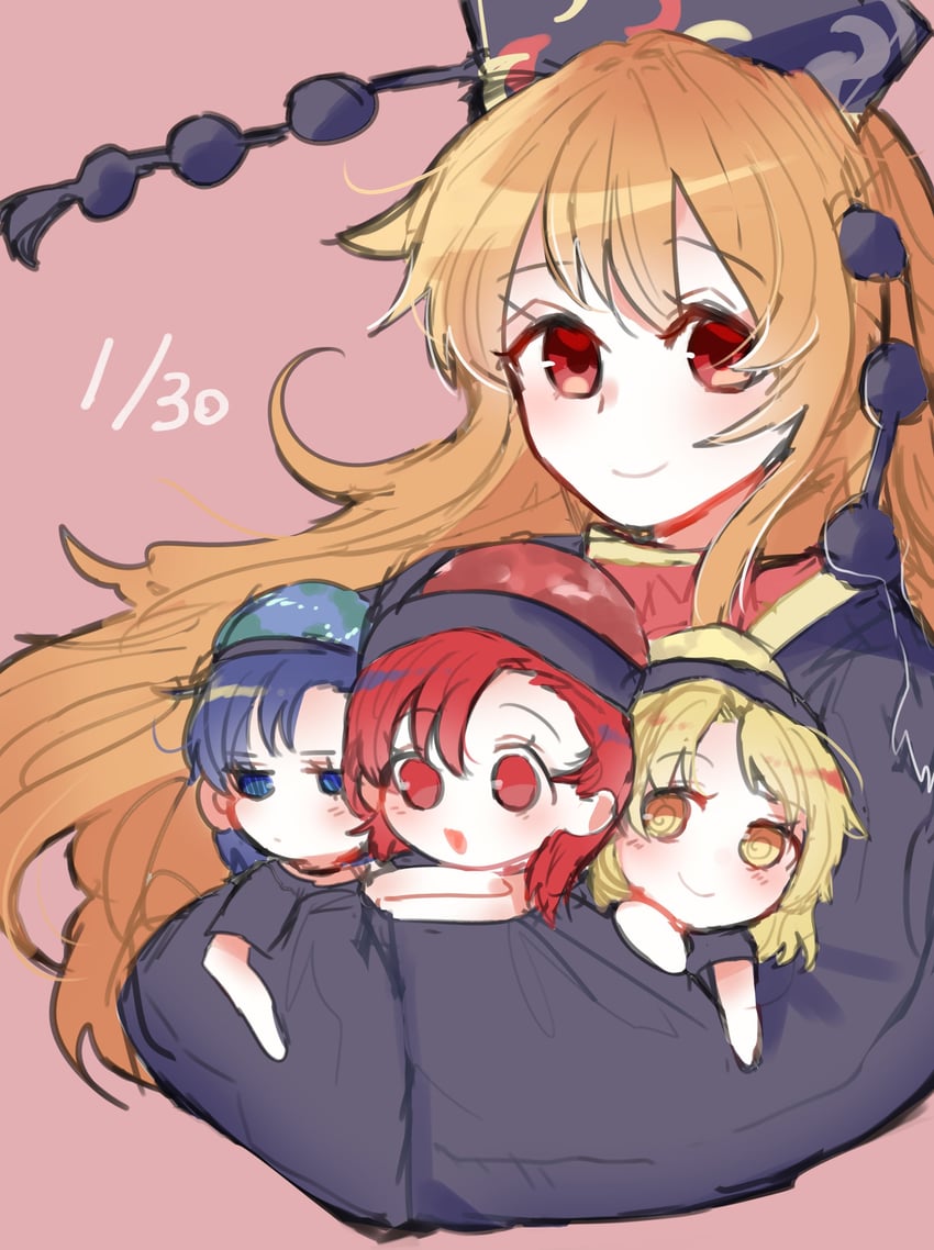 junko and hecatia lapislazuli (touhou) drawn by moyashi_(oekaki_touhou)