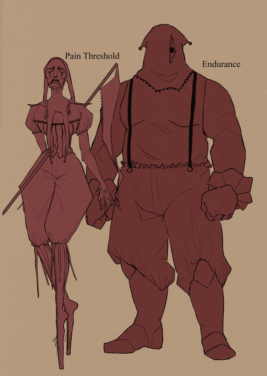 pain threshold and endurance (original and 1 more) drawn by hetequilasunset